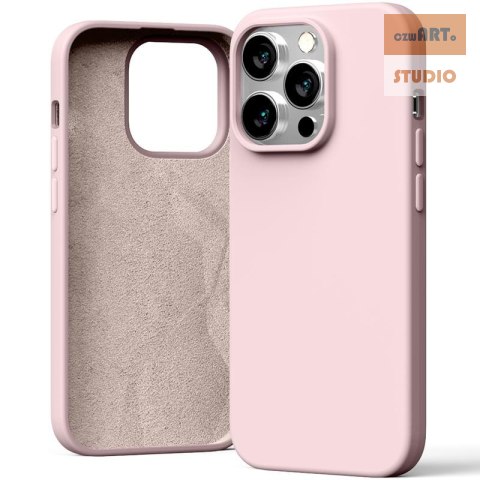 MERCURY SILICONE CASE IPHONE 15 PRO (6.1), PINK SAND / PUDROWY RÓŻ