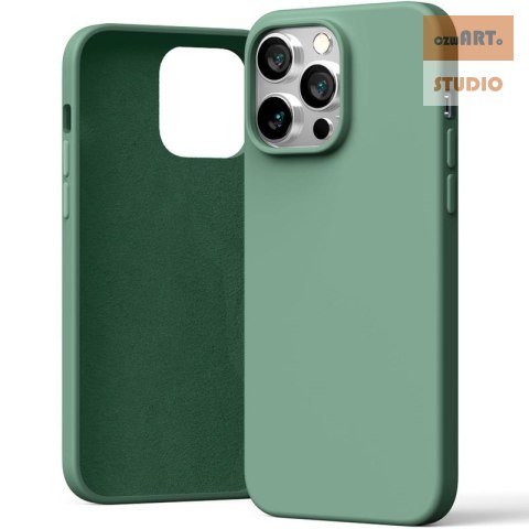 MERCURY SILICONE CASE IPHONE 15 PRO MAX (6.7), GREEN / ZIELONY