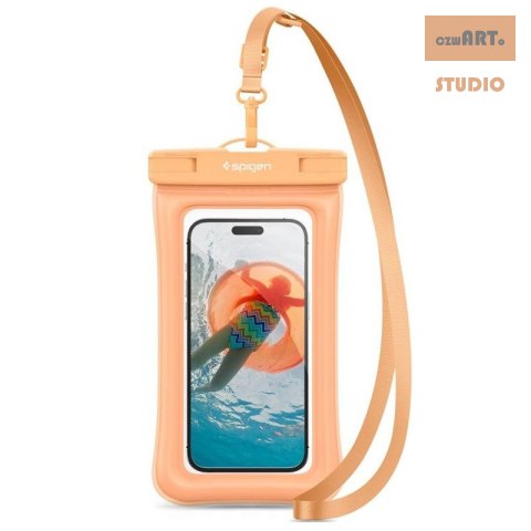 SPIGEN POKROWIEC WODOODPORNY A610 FLOAT CASE WATERPROOF APRICOT/POMARAŃĆZ