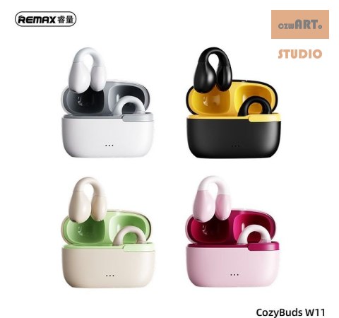 Słuchawki Bluetooth REMAX TWS W11 BLACK/YELLOW Słuchawki Bluetooth REMAX TWS W11 BLACK/YELLOW