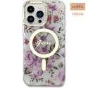 GUESS IPHONE 14 PRO MAGSAFE FLOWER IML GUHMP14LHCFWST TRANSPARENT