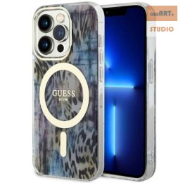 GUESS IPHONE 14 PRO MAGSAFE IML FLOWER GUHMP14LHLEOPWB TRANSPARENT