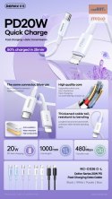 KABEL REMAX DOFON SERIES 20W PD 1M USB-C/LIGHTNING RC-C026 WHITE