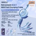 KABEL REMAX LINON SERIES 66W 3IN1 USB-C/MICRO/LIGHTNING RC-C029 PURPLE