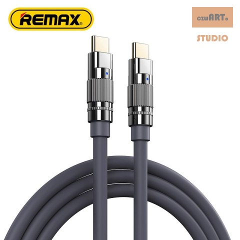 KABEL REMAX WEFON SERIES 100W ZINC ALLOY USB-C/USB-C RC-C055 GREY