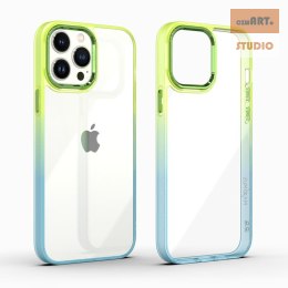 MX RAINBOW IPHONE 12 PRO MAX (6.7) LIME-BLUE / ZIELONO-NIEBIESKI