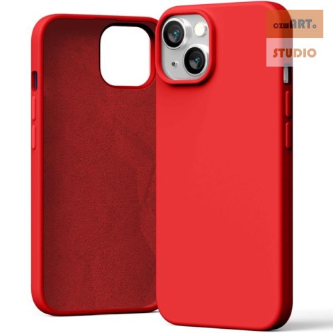 MERCURY SILICONE CASE IPHONE 15 (6.1), RED / CZERWONY