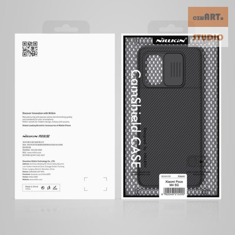 NILLKIN CAMSHIELD CASE XIAOMI POCO M4 5G BLACK / CZARNY NILLKIN CAMSHIELD CASE XIAOMI POCO M4 5G BLACK / CZARNY