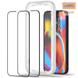 SPIGEN GLAS FC ALM IPHONE 13/13 PRO/14 2-PACK BLACK