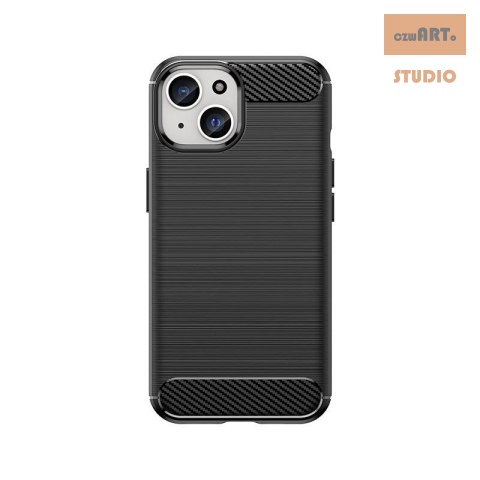 ETUI CARBON CASE IPHONE 15 CZARNY/BLACK