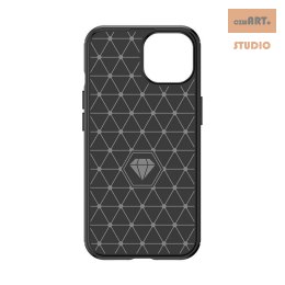 ETUI CARBON CASE IPHONE 15 CZARNY/BLACK