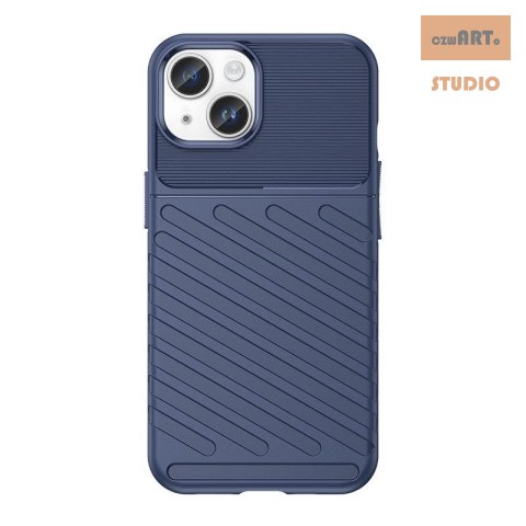 ETUI THUNDER CASE IPHONE 15 PLUS NIEBIESKI/BLUE