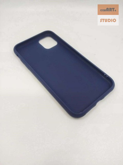 Etui Matt TPU do Samsung A14 4G/A14 5G ciemnoniebieski Etui Matt TPU do Samsung A14 4G/A14 5G ciemnoniebieski