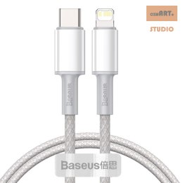 KABEL BASEUS HIGH DENSITY BRAIDED UBS-C/LIGHTNING 20W 5A PD 1M WHITE