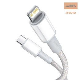 KABEL BASEUS HIGH DENSITY BRAIDED UBS-C/LIGHTNING 20W 5A PD 1M WHITE