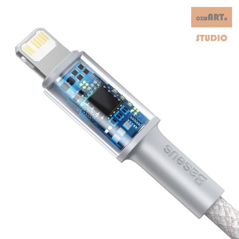 KABEL BASEUS HIGH DENSITY BRAIDED UBS-C/LIGHTNING 20W 5A PD 1M WHITE KABEL BASEUS HIGH DENSITY BRAIDED UBS-C/LIGHTNING 20W 5A PD 1M WHITE