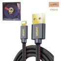 KABEL REMAX COWBOY LIGHTNING RC-096i 1.8M, czarny