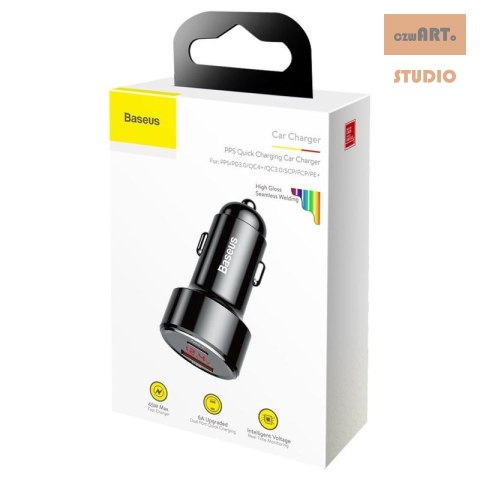 ŁAD SAM. BASEUS MAGIC PPS QC BLACK QC 3.0 + USB + Power Delivery 45W ŁAD SAM. BASEUS MAGIC PPS QC BLACK QC 3.0 + USB + Power Delivery 45W