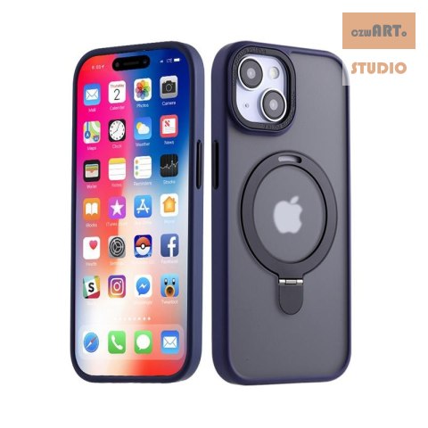 MX KICKSTAND MAGSAFE CIRCLE IPHONE 15 PRO (6.1), DARK BLUE / GRANATOWY MX KICKSTAND MAGSAFE CIRCLE IPHONE 15 PRO (6.1), DARK BLUE / GRANATOWY