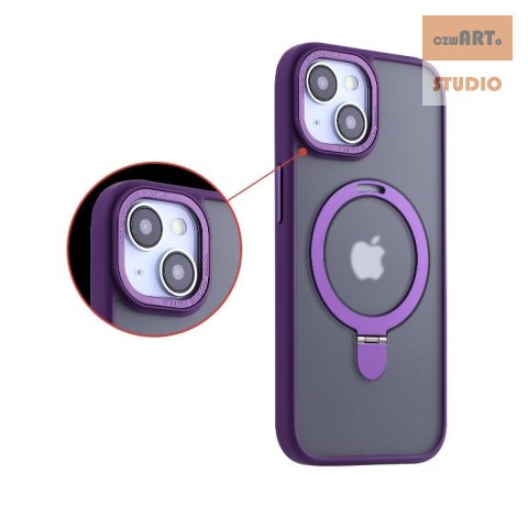 MX KICKSTAND MAGSAFE CIRCLE IPHONE 15 PRO MAX (6.7), PURPLE / FIOLETOWY MX KICKSTAND MAGSAFE CIRCLE IPHONE 15 PRO MAX (6.7), PURPLE / FIOLETOWY