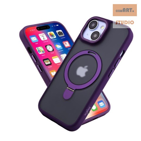 MX KICKSTAND MAGSAFE CIRCLE IPHONE 15 PRO MAX (6.7), PURPLE / FIOLETOWY MX KICKSTAND MAGSAFE CIRCLE IPHONE 15 PRO MAX (6.7), PURPLE / FIOLETOWY