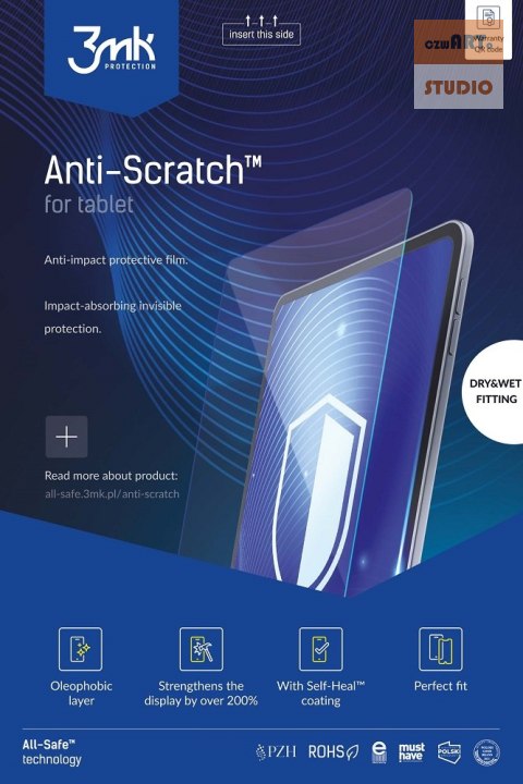 3MK AIO ANTI-SCRATCH TABLET 5szt WET