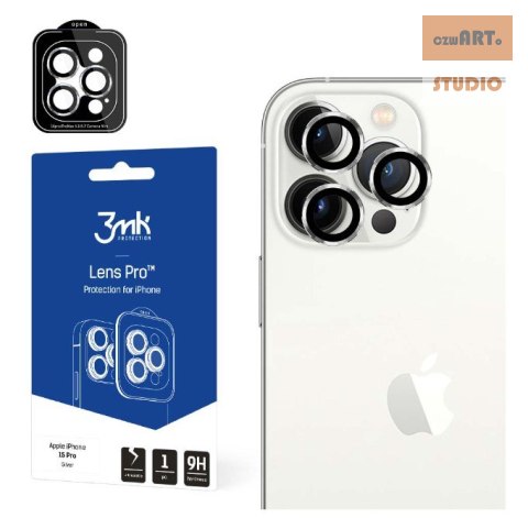 3MK LENS PROTECTION PRO IPHONE 15 PRO SILVER