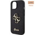 GUESS IPHONE 15 GLITTER SCRIPT GUHCP15SHG4SGK CZARNY/BLACK