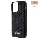 GUESS IPHONE 15 PRO SEQUIN SCRIPT METAL GUHCP15LPSFDGSK CZARNY/BLACK