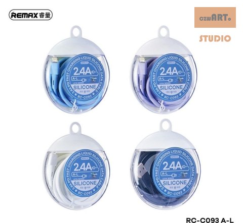 KABEL REMAX LEYA SERIES RC-C093 2.4A USB/LIGHTNING 1M WHITE KABEL REMAX LEYA SERIES RC-C093 2.4A USB/LIGHTNING 1M WHITE