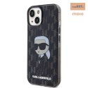 KARL LAGERFELD IPHONE 15 MONOGRAM IKONIK KLHCP15SHNKMKLK CZARNY/BLACK