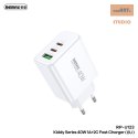 ŁAD SIEC REMAX KIDDY SERIES 40W RP-U123 1xUSB/2xUSB-C WHITE