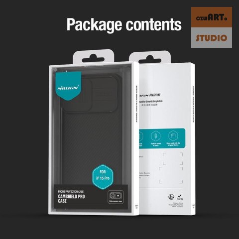 NILLKIN CAMSHIELD PRO IPHONE 15 PRO (6,1) BLACK / CZARNY NILLKIN CAMSHIELD PRO IPHONE 15 PRO (6,1) BLACK / CZARNY