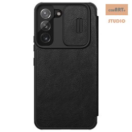 Nillkin Qin Pro Leather Case Samsung S22, BLACK / CZARNY