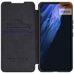 Nillkin Qin Pro Leather Case Samsung S22, BLACK / CZARNY