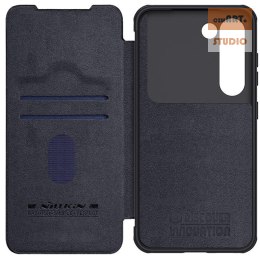 Nillkin Qin Pro Leather Case Samsung S23, BLACK / CZARNY