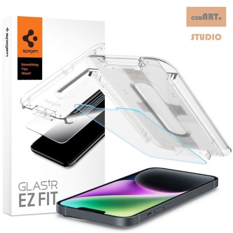 SPIGEN GLAS.TR EZ FIT IPHONE 15 PLUS CLEAR 2-PACK + ADAPTER