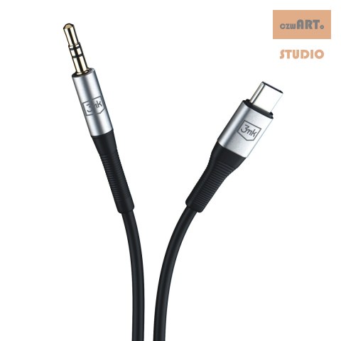 3MK KABEL AUX USB-C/JACK 3,5mm 3MK KABEL AUX USB-C/JACK 3,5mm