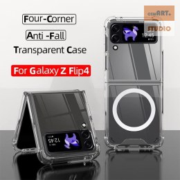 ETUI MAGNETIC SAMSUNG GALAXY Z FLIP4 CLEAR / PRZEŹROCZYSTY