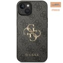 GUESS IPHONE 15 PRO BIG METAL LOGO GUHCP15L4GMGGR SZARY/GREY