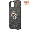 GUESS IPHONE 15 PRO BIG METAL LOGO GUHCP15L4GMGGR SZARY/GREY