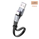 KABEL BASEUS SIMPLE USB/USB-C 5A 40W QC 3.0 23 CM PŁASKI SZARY