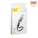 KABEL BASEUS SIMPLE USB/USB-C 5A 40W QC 3.0 23 CM PŁASKI SZARY