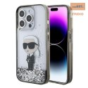 KARL LAGERFELD IPHONE 15 PRO IKONIK LIQUID GLITTER KLHCP15LLKKNSK