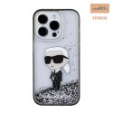 KARL LAGERFELD IPHONE 15 PRO IKONIK LIQUID GLITTER KLHCP15LLKKNSK