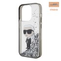 KARL LAGERFELD IPHONE 15 PRO IKONIK LIQUID GLITTER KLHCP15LLKKNSK