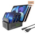 ŁAD SIEC T-PHOX POWERHUB DUAL PORT 100W 2xUSB-C/3xUSB BLACK