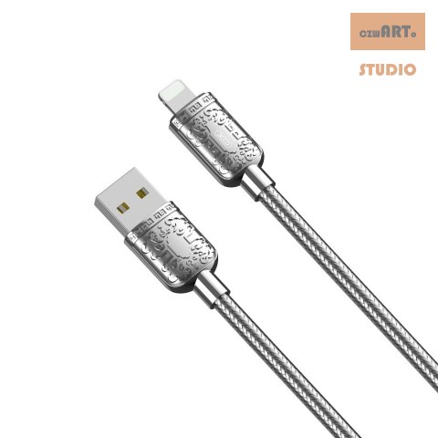 XO KABEL NB216 USB/Lightning 1m 2,4A srebrny