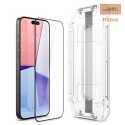 SPIGEN GLAS.TR EZ FIT FC IPHONE 15 PRO 2-PACK BLACK + ADAPTER