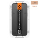 SPIGEN GLAS.TR EZ FIT FC IPHONE 15 PRO MAX 2-PACK BLACK + ADAPTER